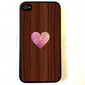 Heart On Wood Iphone 5 Case - For Iphone 5/5g -..