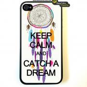 Keep Calm Catch A Dream - iPhone 4 Case, iPhone 4s Case, iPhone 4 Hard Case, iPhone Case