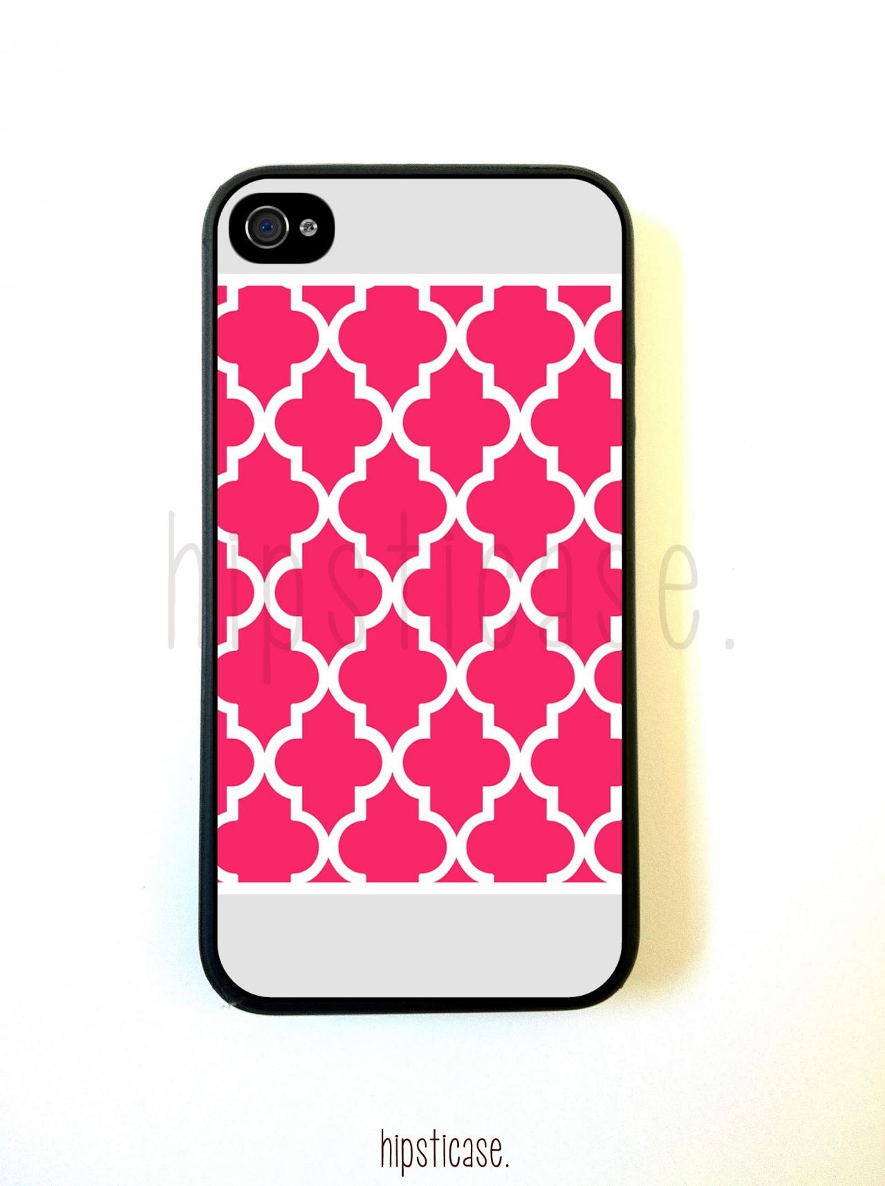 Pink Ornate Border Iphone 5 Case - For Iphone 5/5g - Designer Tpu Case Verizon At&t Sprint